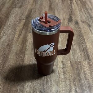 New Football Themed Tumbler never used